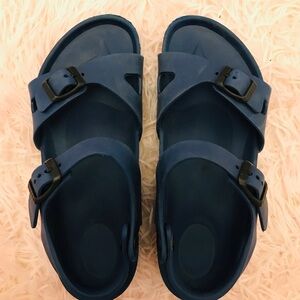 Birkenstock waterproof sandals navy blue